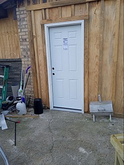 Exterior door install