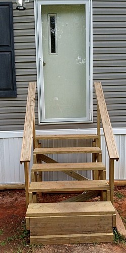 Glass storm door installation